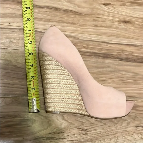 Jessica Simpson Pink Cream Wedge Heels - Picture 3 of 9